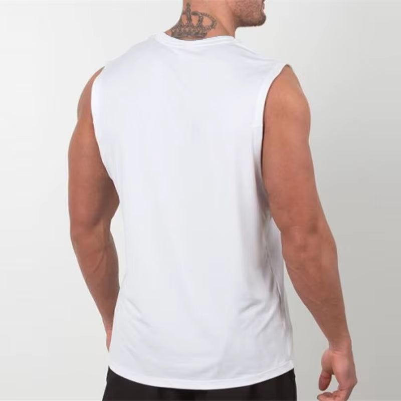 Brand New Plain Tank Top Men Bodybuilding Singlet Gym Stringer Sleeveless Shirt Blank Fitness Clothing Sportwear Muscle Vest