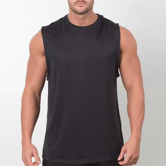 Brand New Plain Tank Top Men Bodybuilding Singlet Gym Stringer Sleeveless Shirt Blank Fitness Clothing Sportwear Muscle Vest